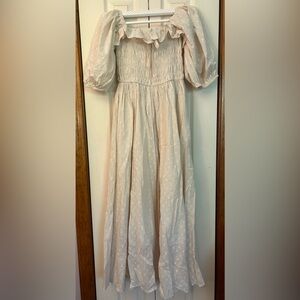 Half sleeve flowy cotton dress
